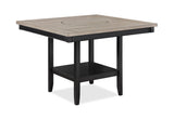 Fulton Charcoal and Light Gray Counter Hight Table by Crown Mark at Eve Furniture