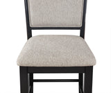 Fulton Charcoal and Light Gray Extendable Counter Height Dining Set by Crown Mark at Eve Furniture