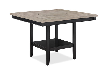Fulton Charcoal and Light Gray Extendable Counter Height Dining Set by Crown Mark at Eve Furniture
