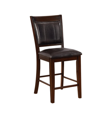 Fulton Espresso Counter Height Chair, Set of 2 by Crown Mark at Eve Furniture