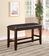 Fulton Espresso Counter Height Dining Bench by Crown Mark at Eve Furniture