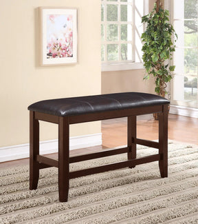 Fulton Espresso Counter Height Dining Bench by Crown Mark at Eve Furniture