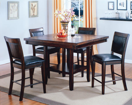 Fulton Espresso Counter Height Dining Set by Crown Mark at Eve Furniture