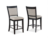 Fulton Light Gray Counter Height Chair, Set of 2 by Crown Mark at Eve Furniture