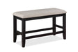 Fulton Light Gray Counter Height Dining Bench by Crown Mark at Eve Furniture