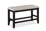 Fulton Light Gray Counter Height Dining Bench by Crown Mark at Eve Furniture