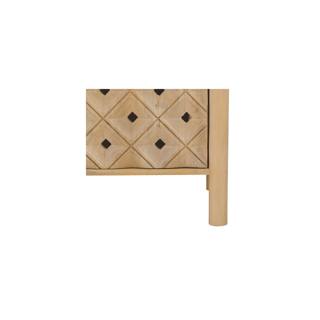 Fulton Natural 4 Door Sideboard by Moe's Home at Eve Furniture