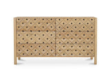 Fulton Natural 6 Drawer Dresser by Moe's Home at Eve Furniture