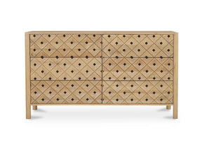Fulton Natural 6 Drawer Dresser by Moe's Home at Eve Furniture