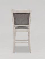 Fulton White Counter Height Chair, Set of 2 by Crown Mark at Eve Furniture
