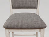 Fulton White Counter Height Chair, Set of 2 by Crown Mark at Eve Furniture