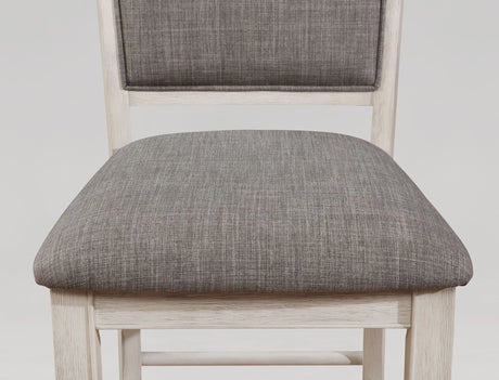 Fulton White Counter Height Chair, Set of 2 by Crown Mark at Eve Furniture