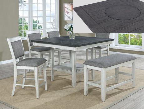 Fulton White Counter Height Chair, Set of 2 by Crown Mark at Eve Furniture