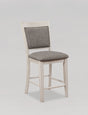 Fulton White Counter Height Chair, Set of 2 by Crown Mark at Eve Furniture