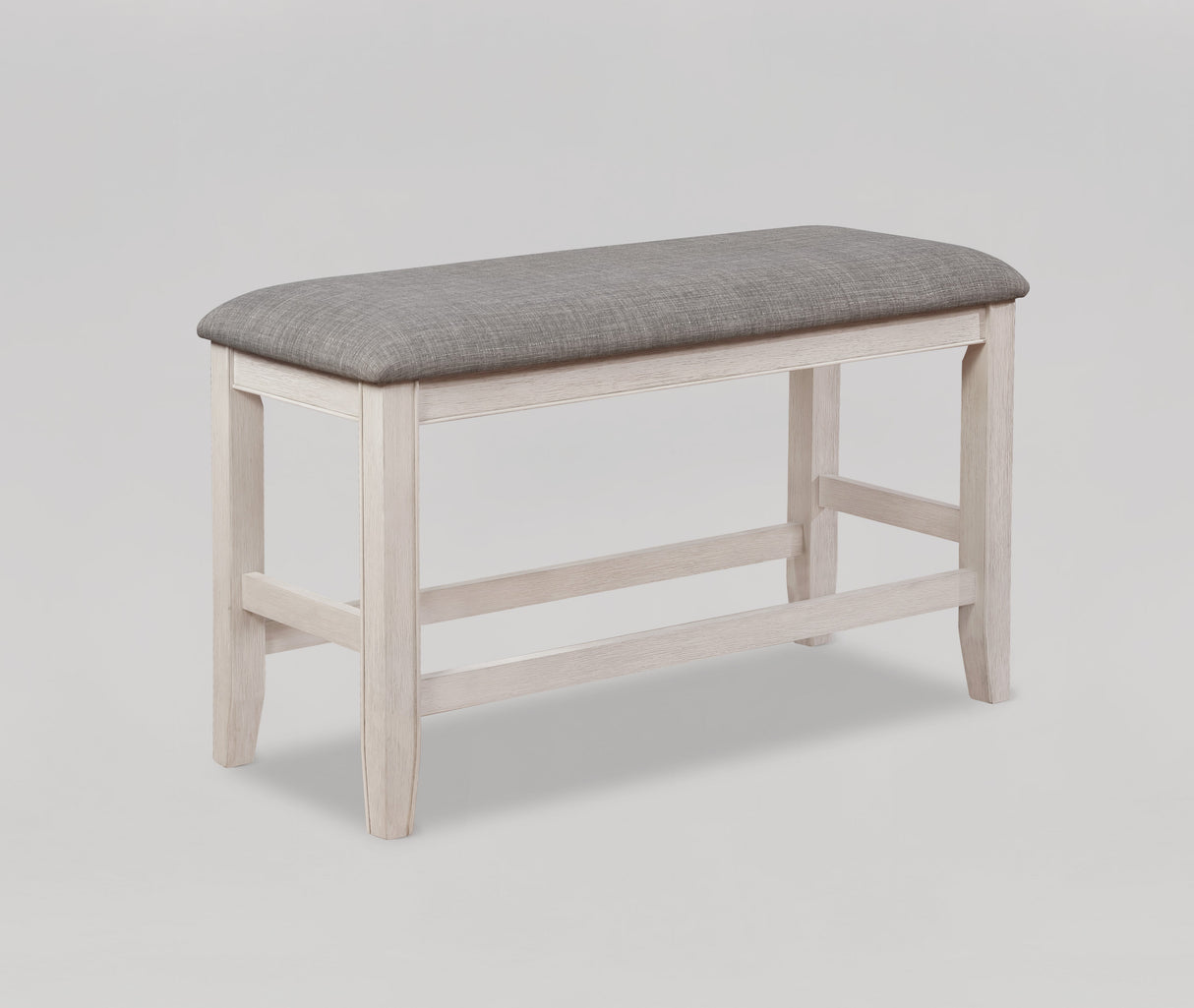 Fulton White Counter Height Dining Bench by Crown Mark at Eve Furniture