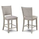 Fulton White Oak Counter Height Dining Set by Crown Mark at Eve Furniture