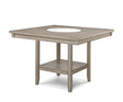 Fulton White Oak Counter Height Dining Table with Lazy Susan by Crown Mark at Eve Furniture