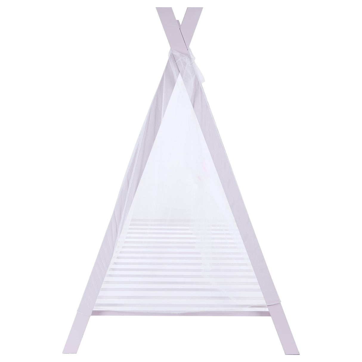 Fultonville Pink Metal Twin Tent Bed with 7-inch Mattress by Coaster at Eve Furniture