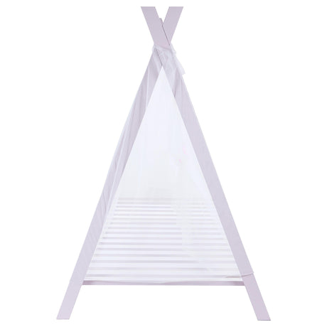 Fultonville Pink Metal Twin Tent Bed with 7-inch Mattress by Coaster at Eve Furniture