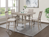 Fulton White Oak Counter Height Dining Set by Crown Mark at Eve Furniture