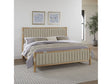 Furano California King Upholstered Panel Bed in Ginger and Brun Boucle by Modus Furniture at Eve Furniture