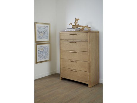 Furano Ginger Five Drawer Ash Wood Chest by Modus Furniture at Eve Furniture