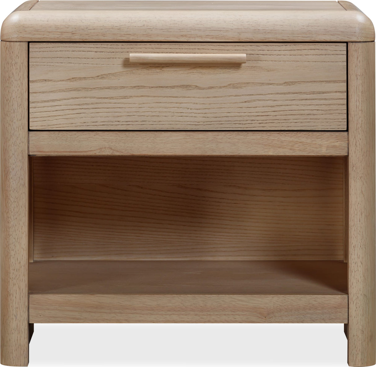 Furano Ginger One Drawer One Shelf Ash Wood Nightstand by Modus Furniture at Eve Furniture