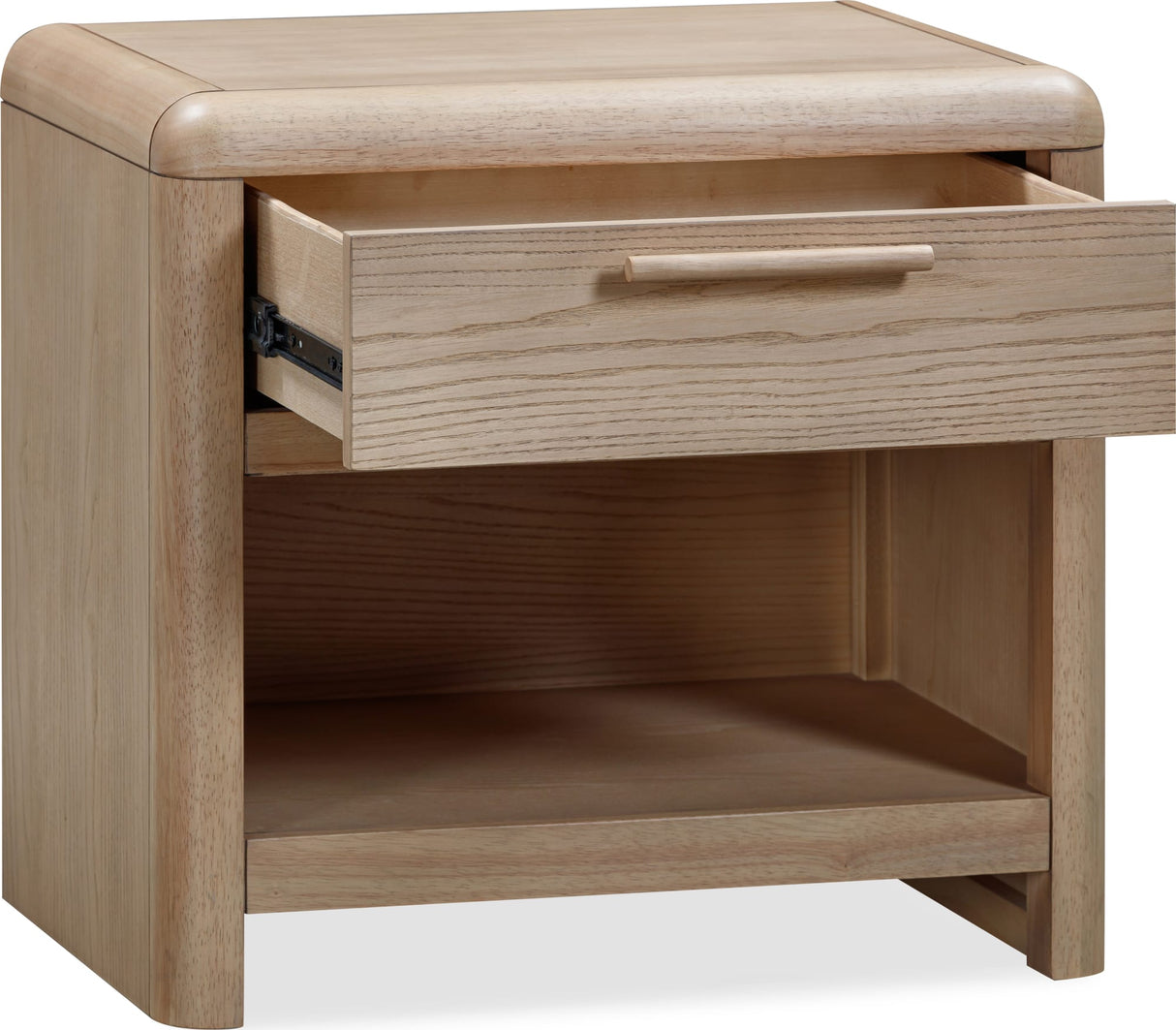 Furano Ginger One Drawer One Shelf Ash Wood Nightstand by Modus Furniture at Eve Furniture
