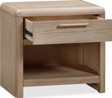 Furano Ginger One Drawer One Shelf Ash Wood Nightstand by Modus Furniture at Eve Furniture