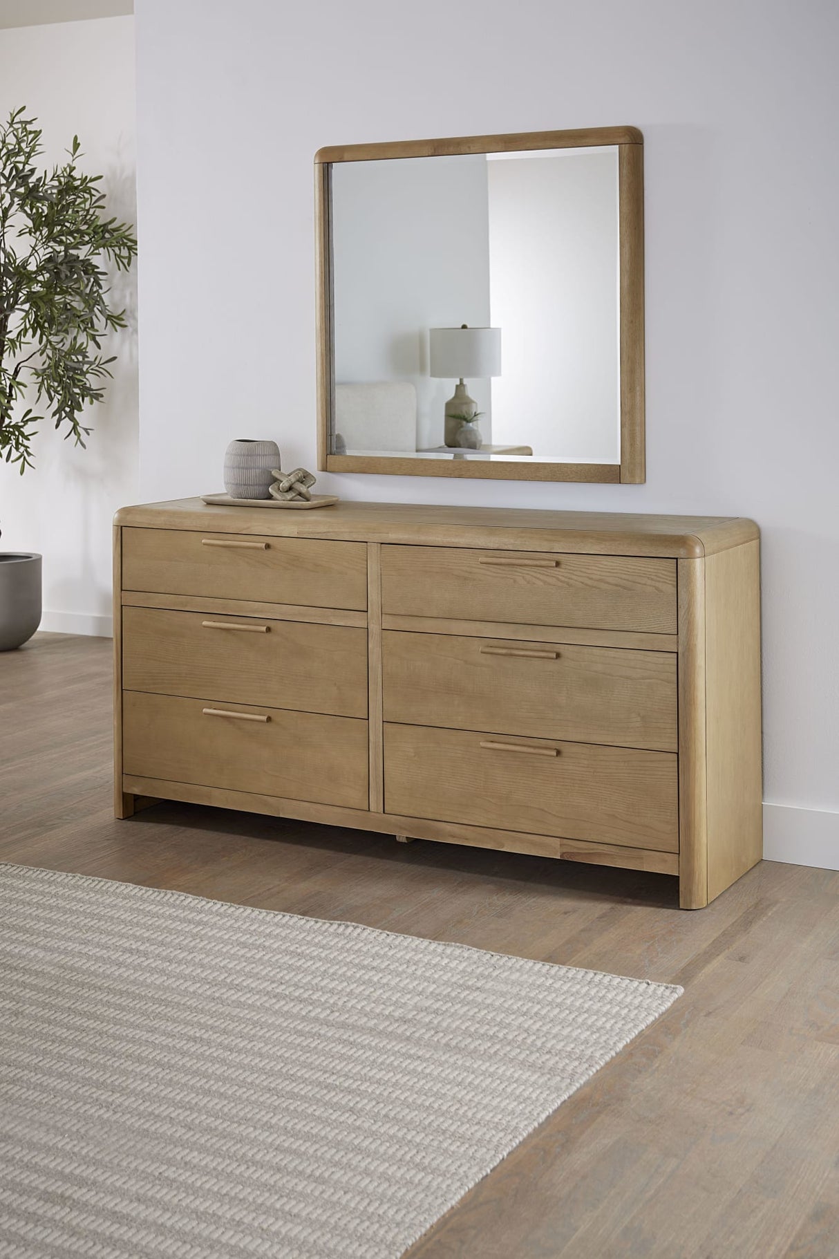 Furano Ginger Six Drawer Ash Wood Dresser by Modus Furniture at Eve Furniture