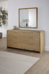 Furano Ginger Six Drawer Ash Wood Dresser by Modus Furniture at Eve Furniture