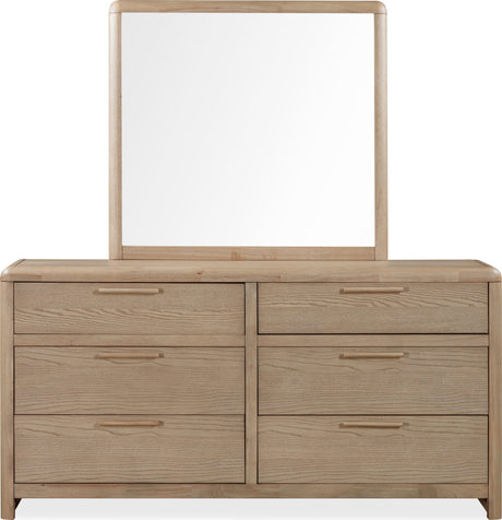 Furano Ginger Six Drawer Ash Wood Dresser by Modus Furniture at Eve Furniture