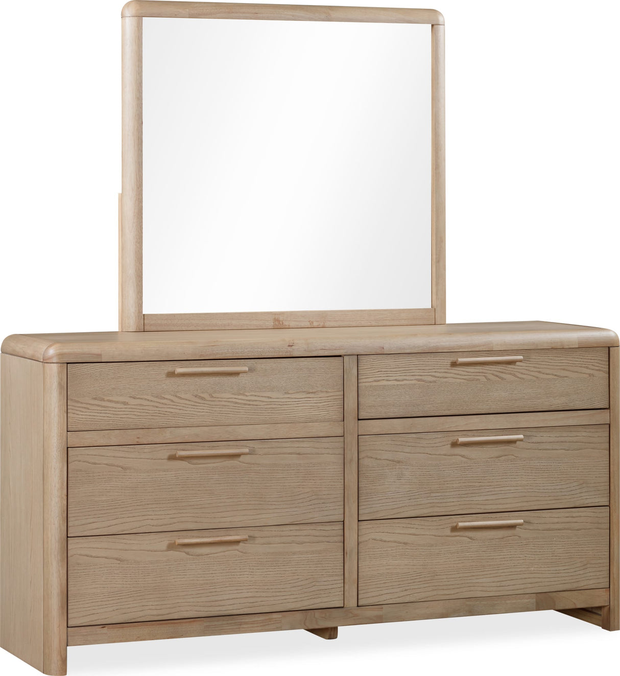 Furano Ginger Six Drawer Ash Wood Dresser by Modus Furniture at Eve Furniture