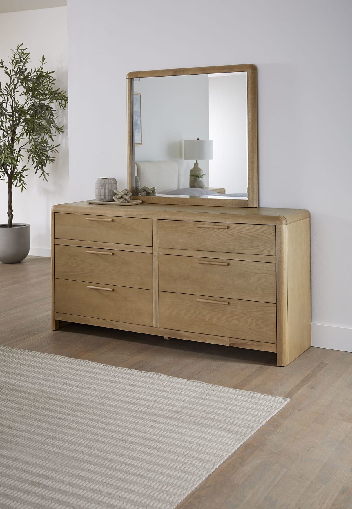 Furano Ginger Six Drawer Ash Wood Dresser by Modus Furniture at Eve Furniture