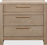 Furano Ginger Three Drawer Ash Wood Nightstand by Modus Furniture at Eve Furniture