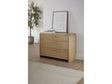 Furano Three Drawer Ash Wood Bachelor Chest in Ginger by Modus Furniture at Eve Furniture