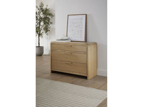 Furano Three Drawer Ash Wood Bachelor Chest in Ginger by Modus Furniture at Eve Furniture