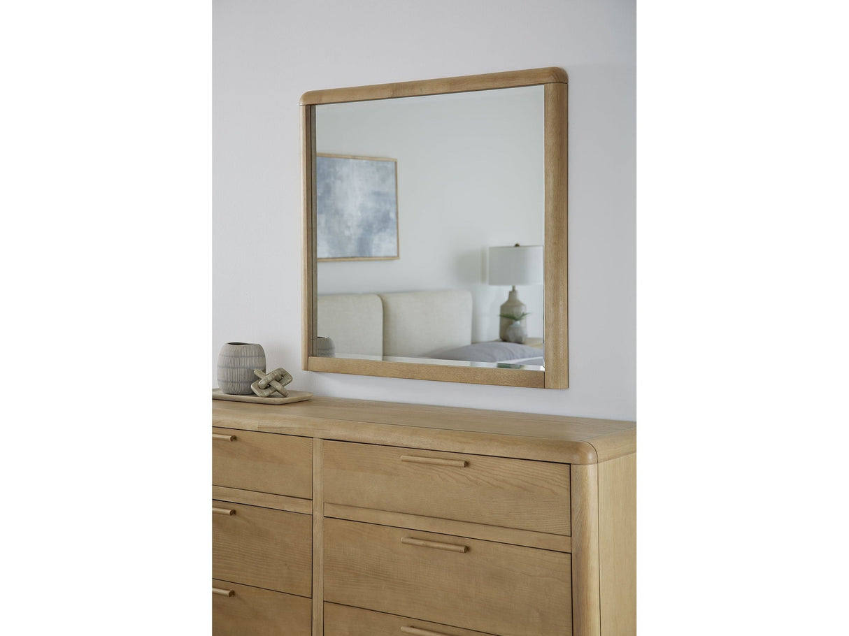 Furano Wall or Dresser Mirror in Ginger by Modus Furniture at Eve Furniture