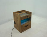 Furda Mango 2-drawer Led Nightstand Bedside Table With Speaker by Coaster at Eve Furniture