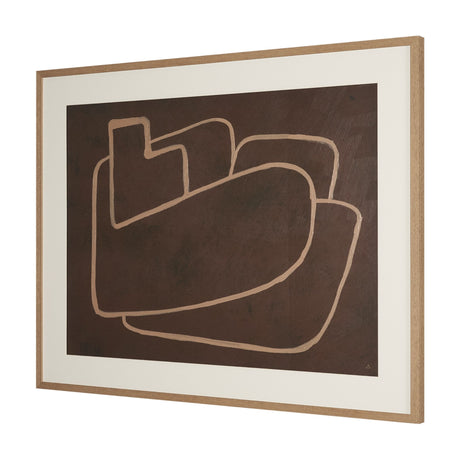 Fusion I by Mercana Studio Hand Embelished Textured Framed Artwork Matted under Glass by Mercana at Eve Furniture