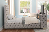 Future Gray King Platform Bed by Happy Homes at Eve Furniture