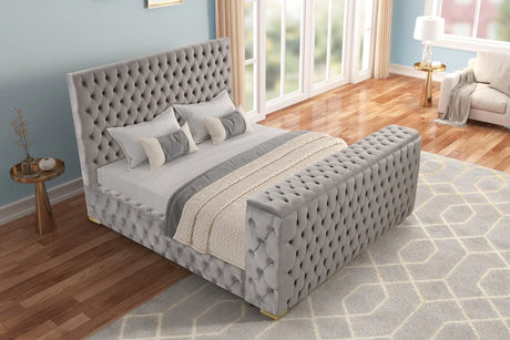 Future Gray Queen Platform Bed by Happy Homes at Eve Furniture