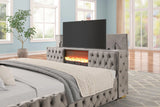 Future Gray Queen Platform Bed by Happy Homes at Eve Furniture