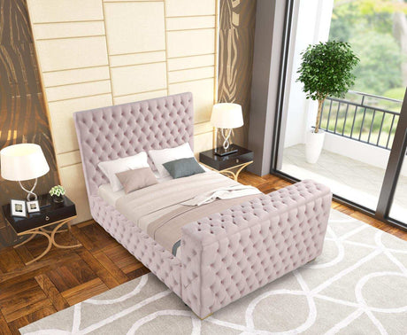 Future Pink King Platform Bed by Happy Homes at Eve Furniture