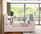 Future Pink King Platform Bed by Happy Homes at Eve Furniture
