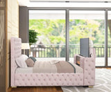 Future Pink King Platform Bed by Happy Homes at Eve Furniture