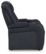 Fyne-Dyme Sapphire Dual Power Recliner by Ashley at Eve Furniture