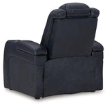 Fyne-Dyme Sapphire Dual Power Recliner by Ashley at Eve Furniture