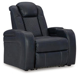 Fyne-Dyme Sapphire Dual Power Recliner by Ashley at Eve Furniture