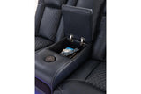 Fyne-Dyme Sapphire Dual Power Reclining Sofa and Loveseat by Ashley at Eve Furniture